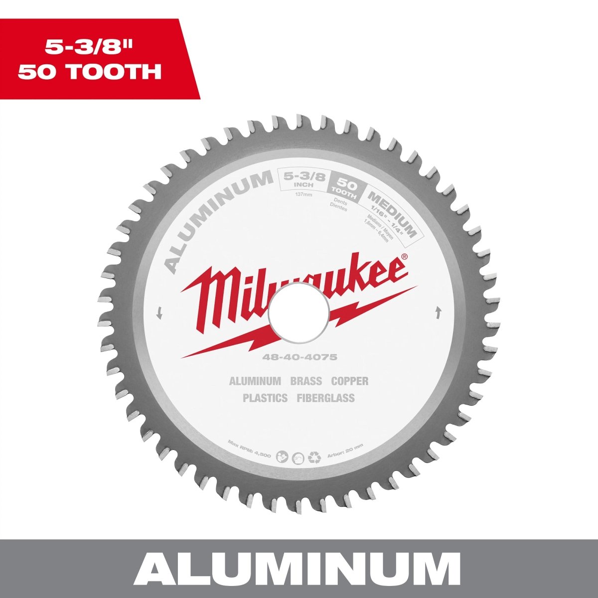 5 - 3/8" Aluminum Cutting Circular Saw Blade - AAA Industrial Supply