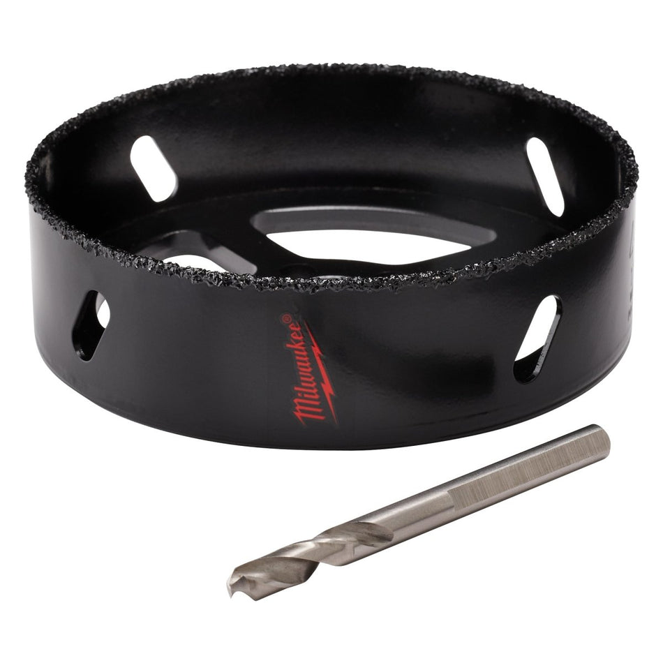 5 - 3/8" Recessed Light Carbide Grit Hole Saw with Pilot Bit - AAA Industrial Supply