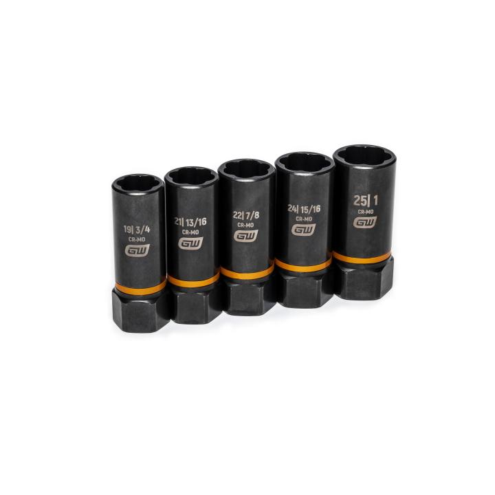 5 Piece 1/2" Drive Bolt Biter™ Deep Extraction Socket Set - AAA Industrial Supply