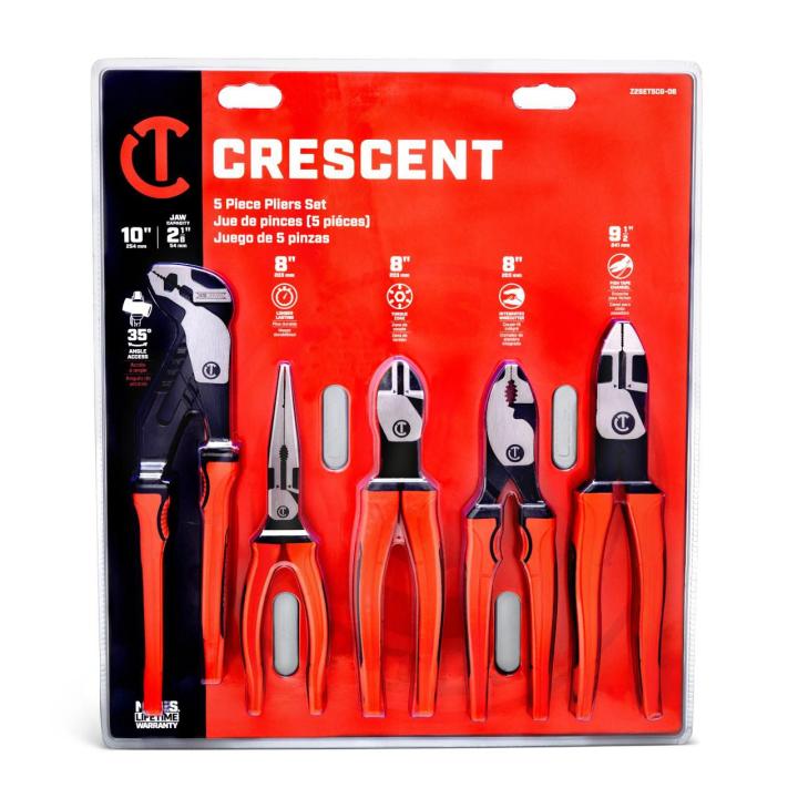 5 Piece Z2™ Mixed Dual Material Plier Set - AAA Industrial Supply