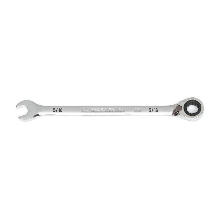 5/16" 90 - Tooth 12 Point Reversible Ratcheting Wrench - AAA Industrial Supply