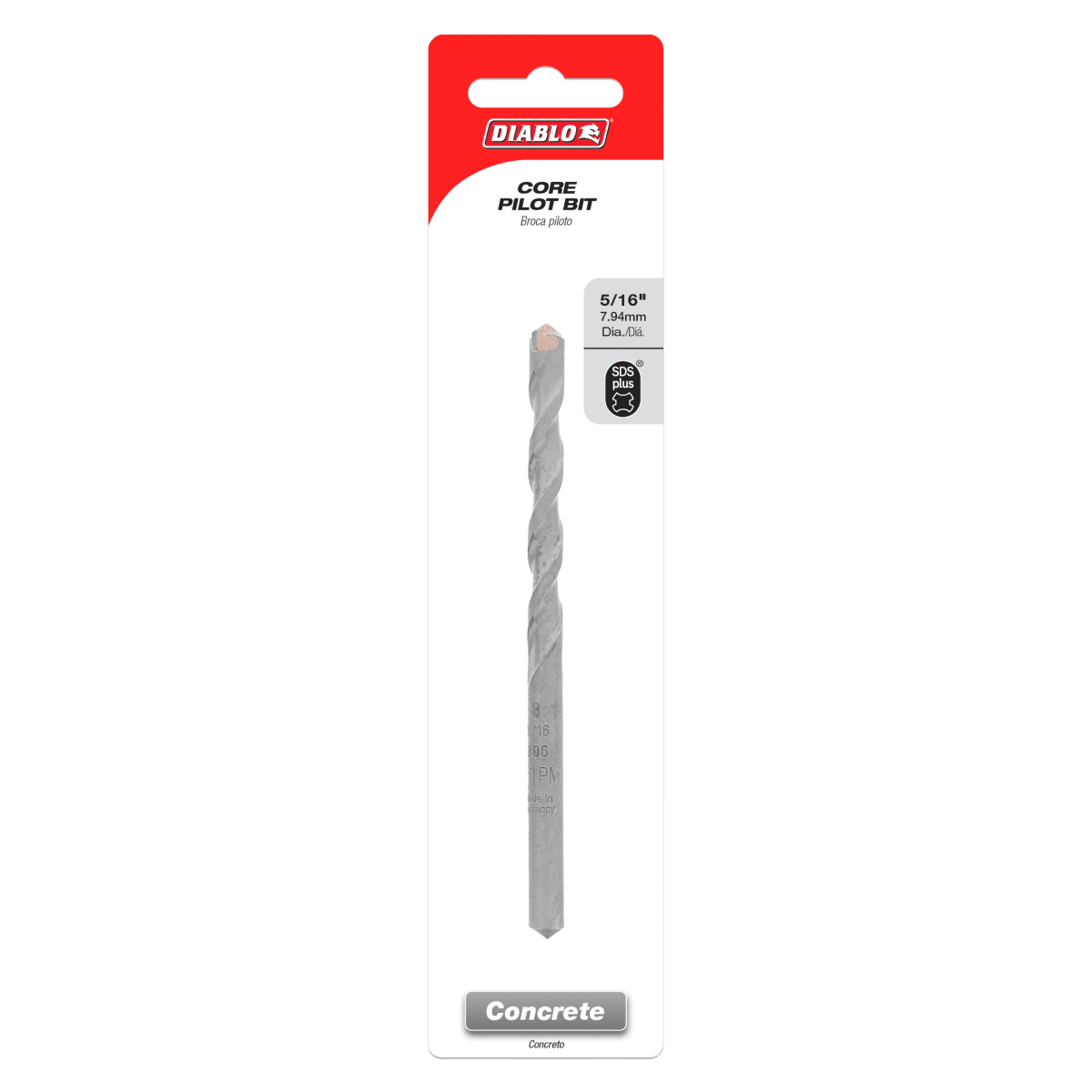 5/16" Pilot Bit for SDS - Plus Core Bit - AAA Industrial Supply
