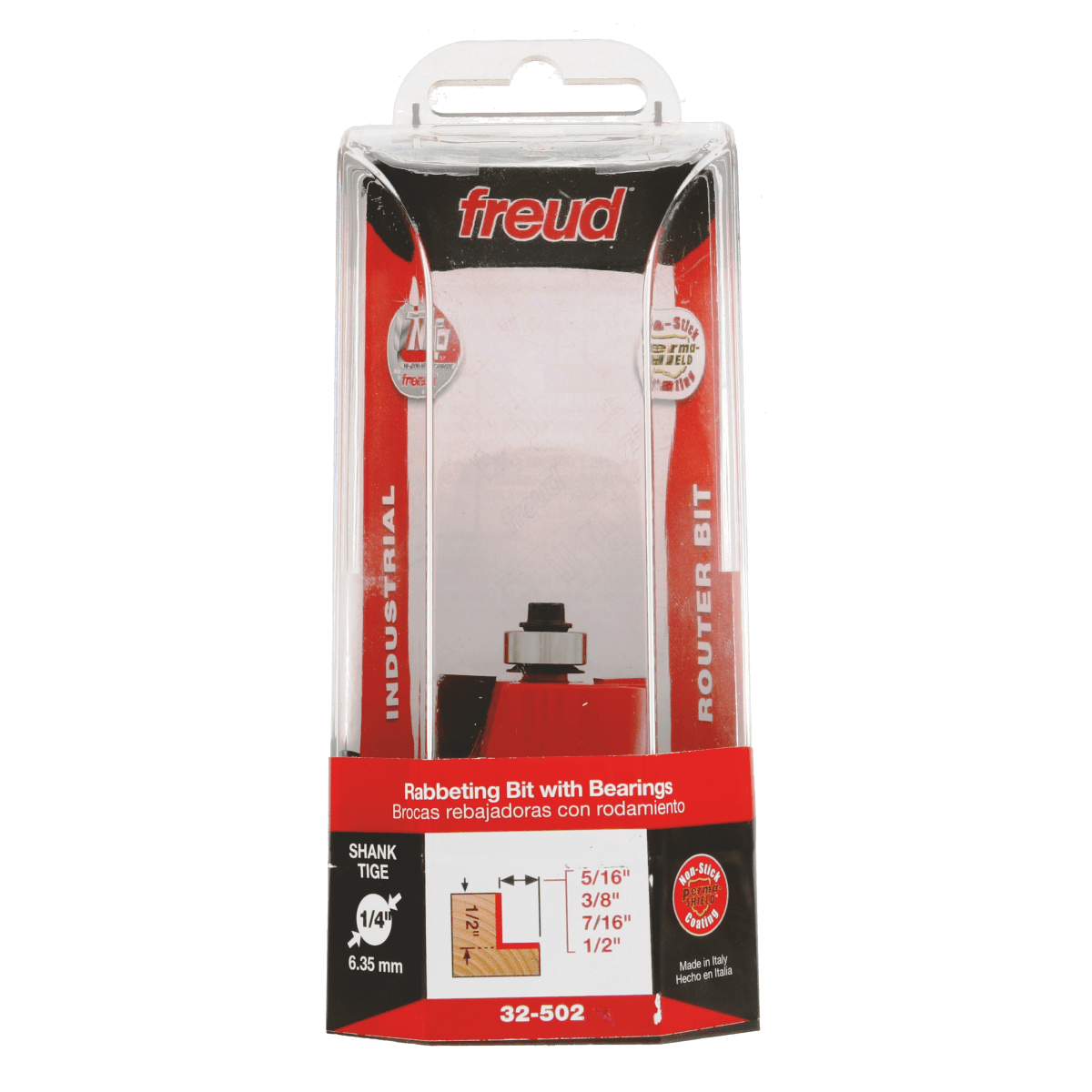 5/16",3/8",7/16",1/2" Depth Rabbeting Bit with Bearings - AAA Industrial Supply