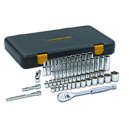 56 Piece 3/8" Drive 6 Point 120XP™ Standard and Deep SAE/Metric Mechanics Tool Set - AAA Industrial Supply