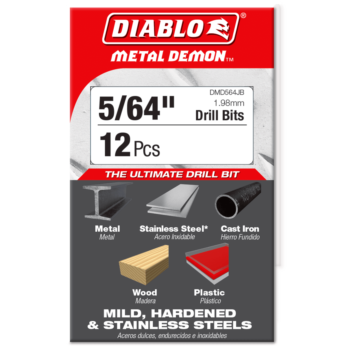 5/64" Metal Demon™ Drill Bit for Mild, Hardened and Stainless Steels - AAA Industrial Supply