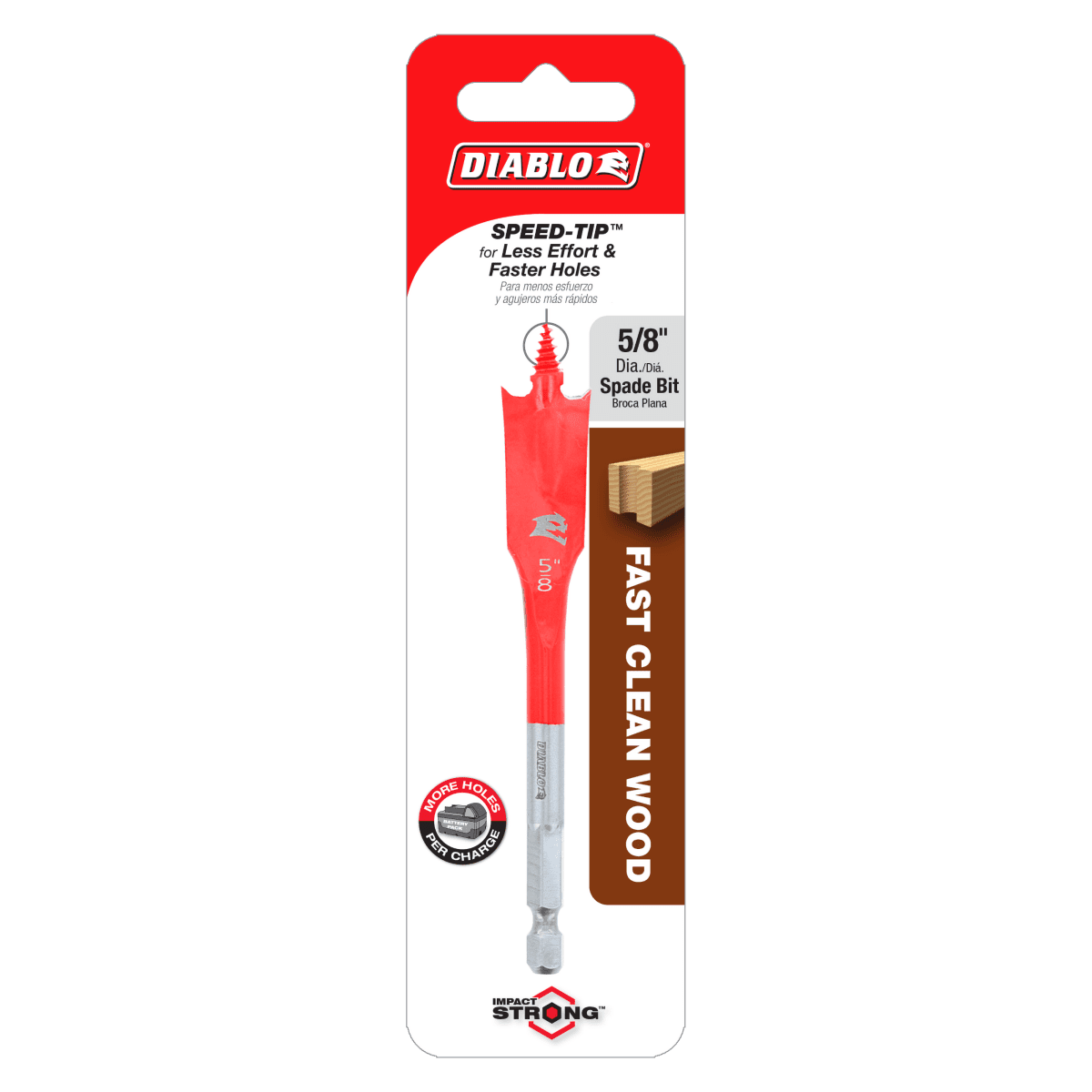 5/8" x 4" Spade Bit for Wood - AAA Industrial Supply