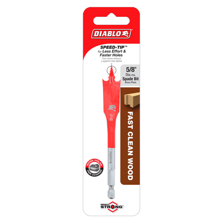5/8" x 4" Spade Bit for Wood - AAA Industrial Supply