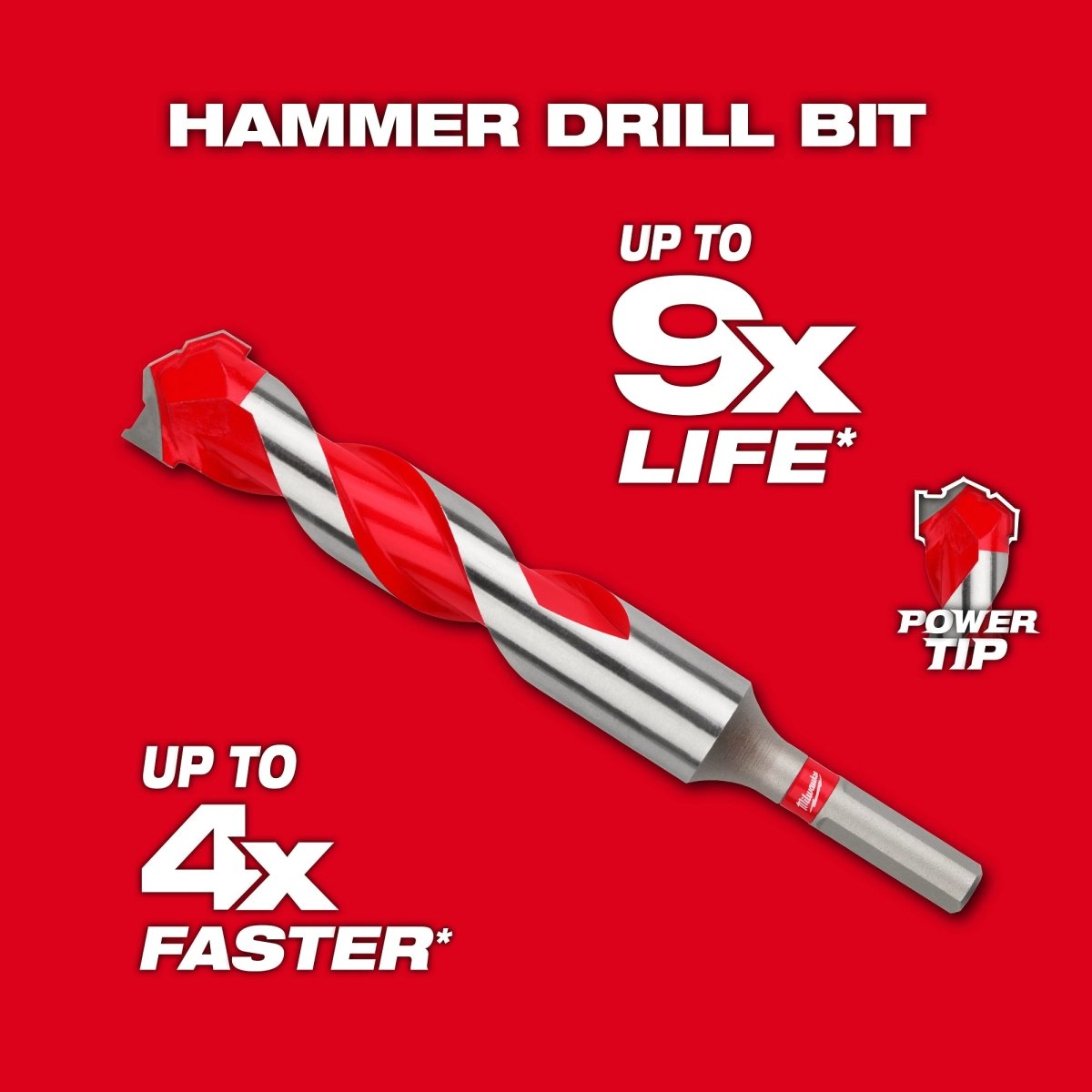 5/8" x 4" x 6" Carbide Hammer Drill Bit with POWER TIP™ - AAA Industrial Supply