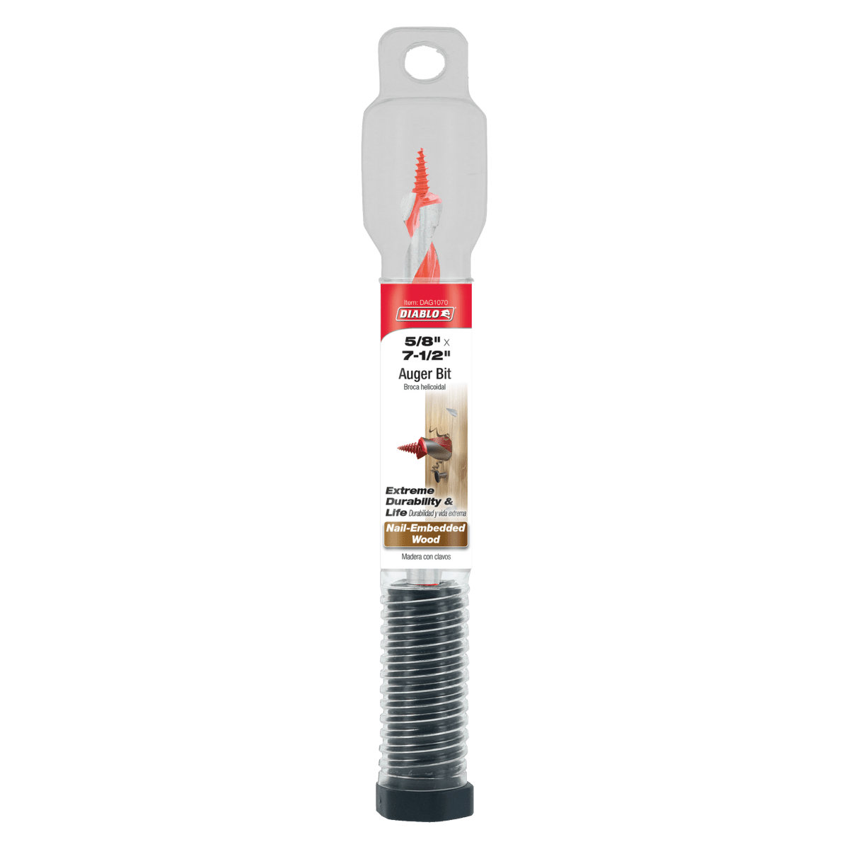 5/8" x 7 - 1/2" Auger Bit for Wood & Nail - Embedded Wood - AAA Industrial Supply