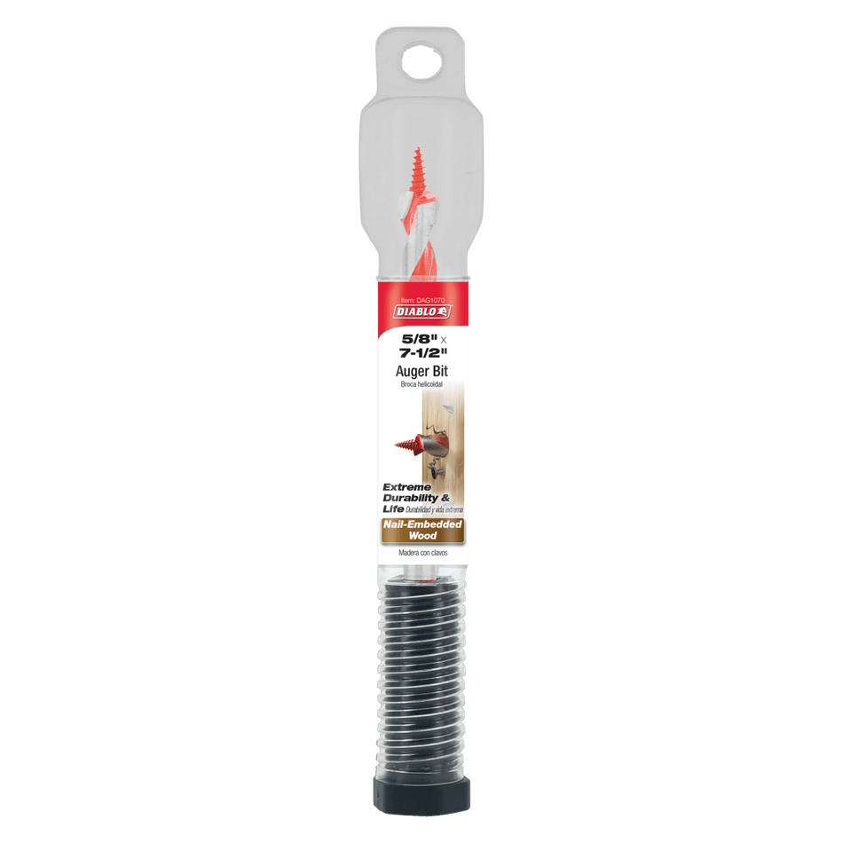 5/8" x 7 - 1/2" Auger Bit for Wood & Nail - Embedded Wood - AAA Industrial Supply