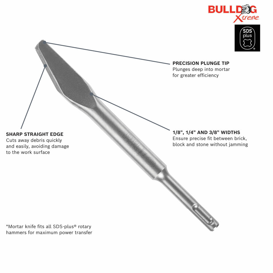 Bosch 1/4 In. SDS-plus® Bulldog™ Xtreme Mortar Knife