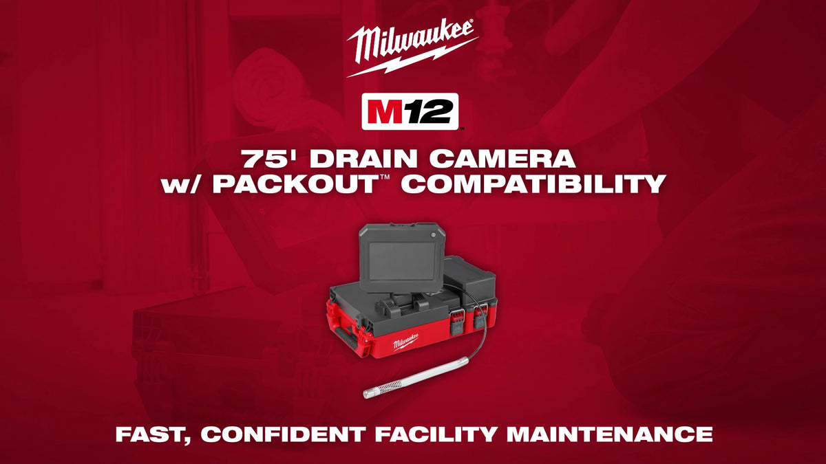 Milwaukee M12™ 75' Drain Camera w/ PACKOUT™ Compatibility