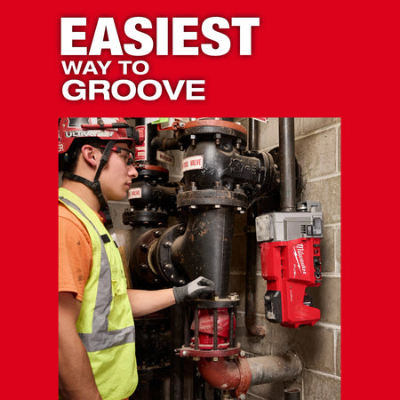 Milwaukee M18 FUEL™ RINGER™ Roll Groover for 1-1/4” - 4” Sch 10/40, 6” Sch 10