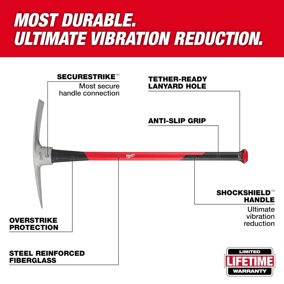 5lb Pick Mattock (36" Handle) - AAA Industrial Supply