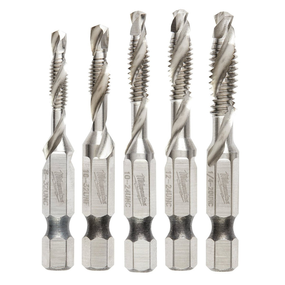 5PC SHOCKWAVE™ Impact Duty Drill and Tap Bit Set - AAA Industrial Supply