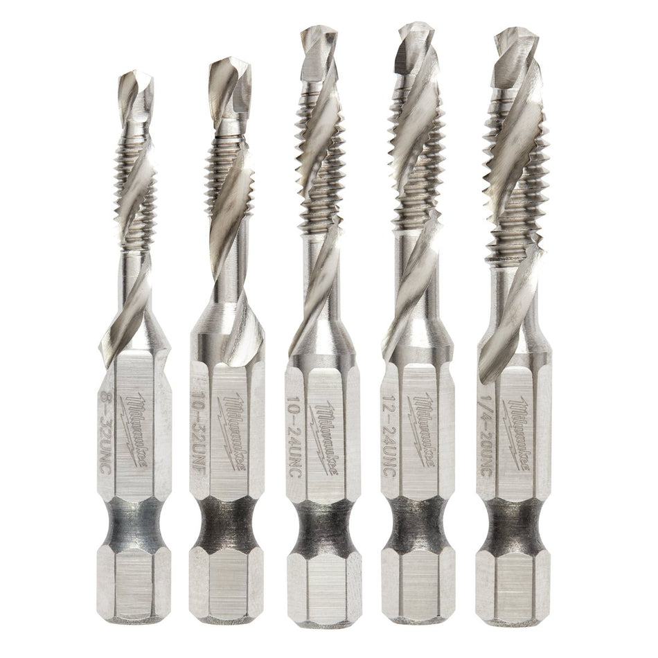 5PC SHOCKWAVE™ Impact Duty Drill and Tap Bit Set - AAA Industrial Supply