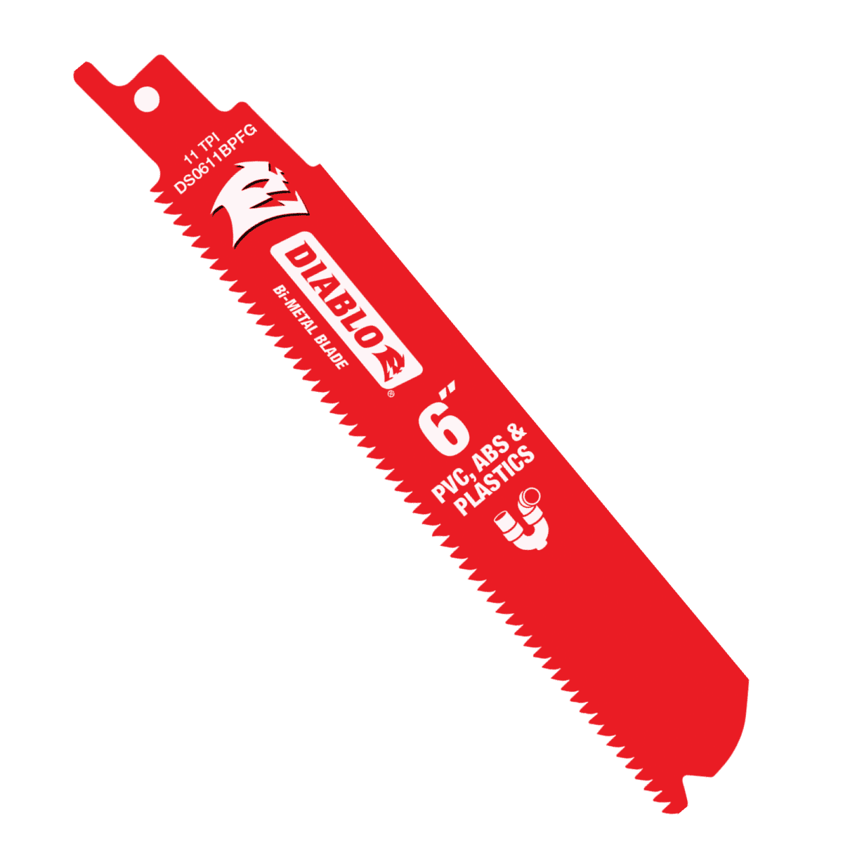 6" 11TPI Bi - Metal Reciprocating Saw Blade for PVC, ABS, and Plastics (5 - pk) - AAA Industrial Supply