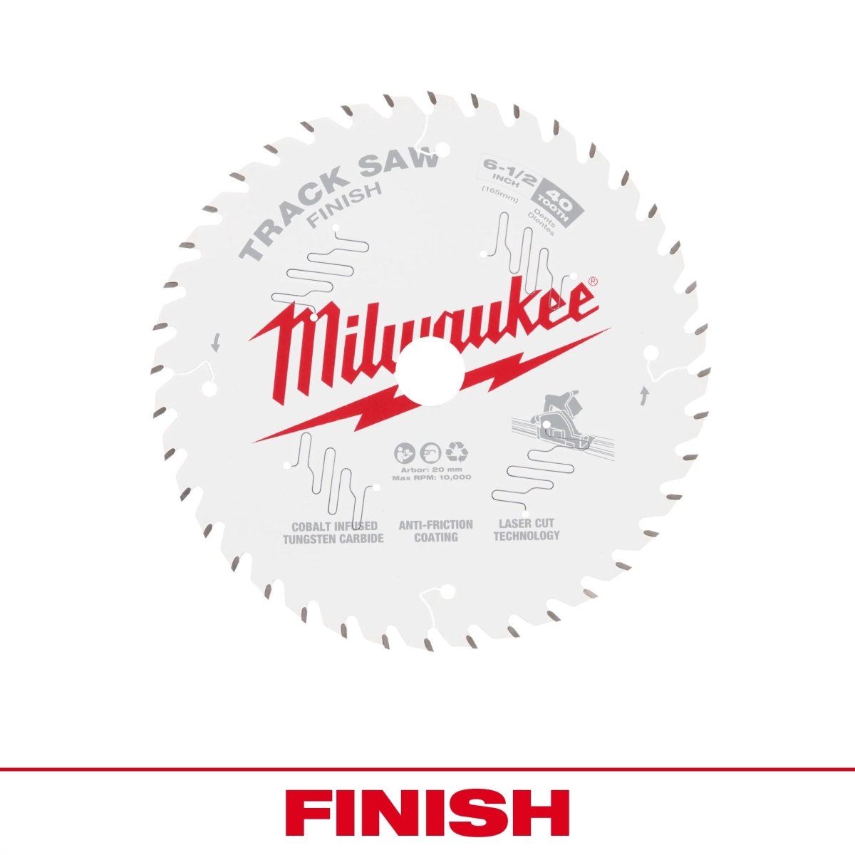 6 - 1/2” 40T Finish Track Saw Blade - AAA Industrial Supply