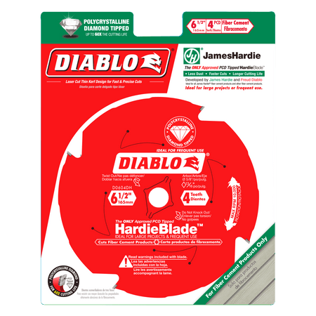 6 - 1/2" x 4 Tooth Fiber Cement HardieBlade™ - AAA Industrial Supply