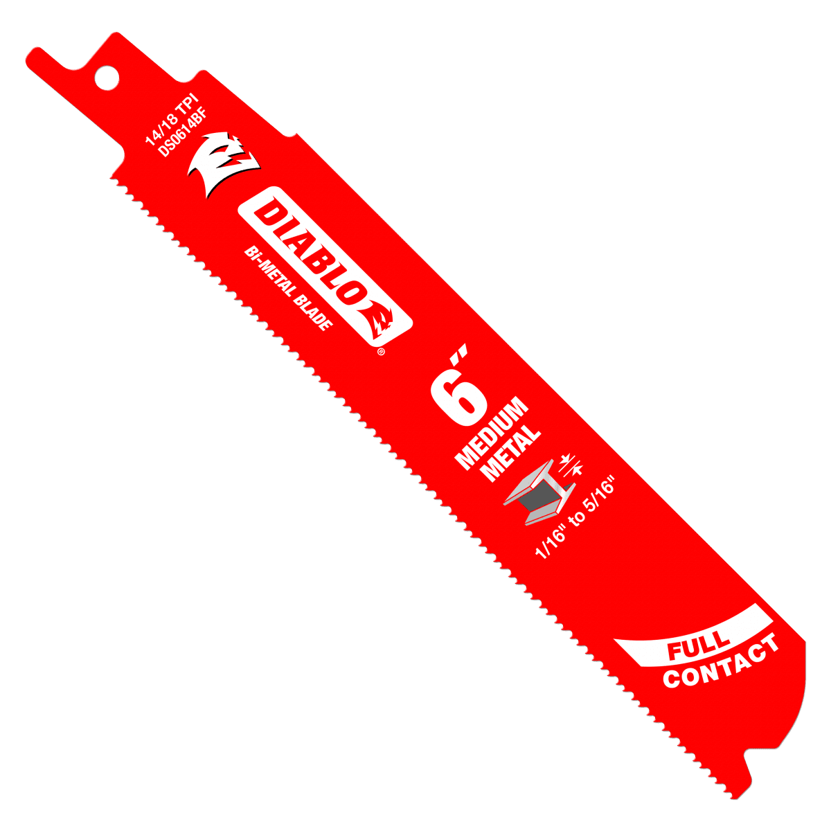 6" 14/18TPI Bi - Metal Reciprocating Blades for Medium Metal (25 - pk) - AAA Industrial Supply