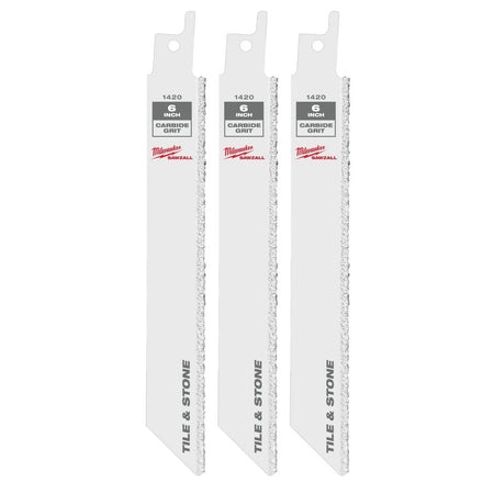 6" Carbide Grit SAWZALL® Blade (3 PK) - AAA Industrial Supply
