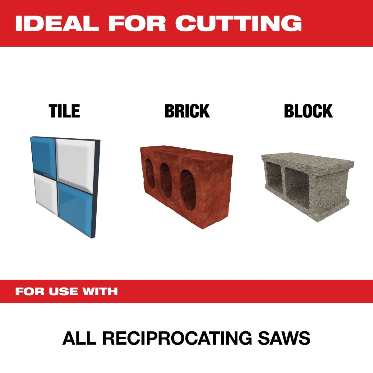 6" Carbide Grit SAWZALL® Blade (3 PK) - AAA Industrial Supply