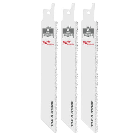 6" Carbide Grit SAWZALL® Blade (3 PK) - AAA Industrial Supply