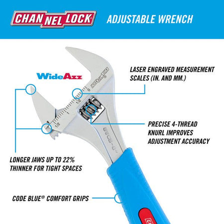 6" Channellock Adjustable Wrench - AAA Industrial Supply