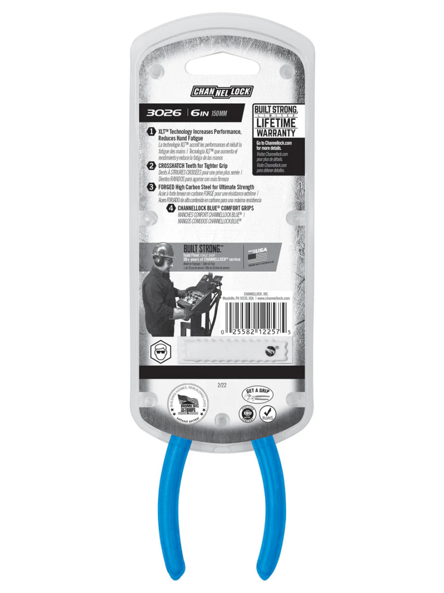 6" Channellock Long Nose Plier, No Cutter - AAA Industrial Supply