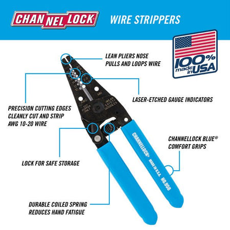 6" Channellock Wire Stripper - AAA Industrial Supply