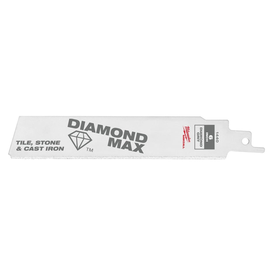 6" Diamond Max™ Diamond Grit SAWZALL® Blade - AAA Industrial Supply