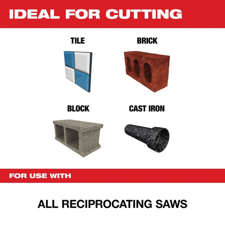 6" Diamond Max™ Diamond Grit SAWZALL® Blade - AAA Industrial Supply