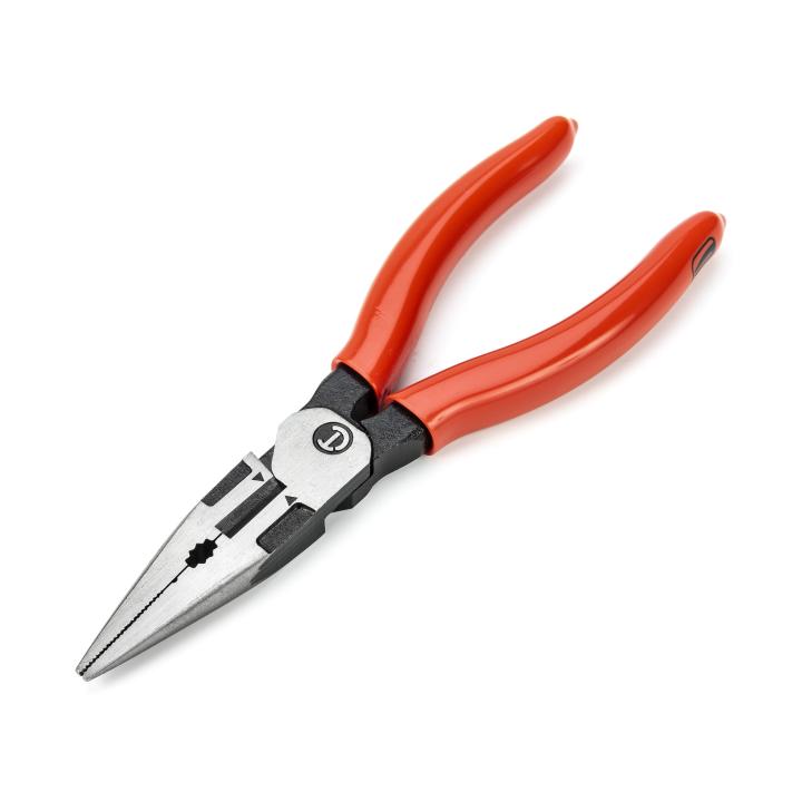 6" Long Nose Pliers Dipped Handle - AAA Industrial Supply