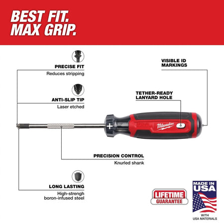 6 PC. Cushion Grip Screwdriver Set (USA) - AAA Industrial Supply