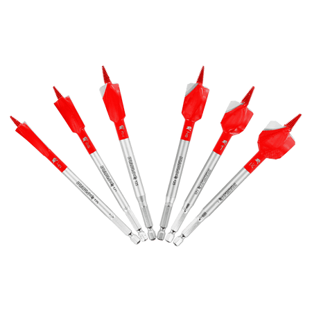 6 pc Demo Demon™ Spade Bit Set for Nail - Embedded Wood (6 - pc) - AAA Industrial Supply