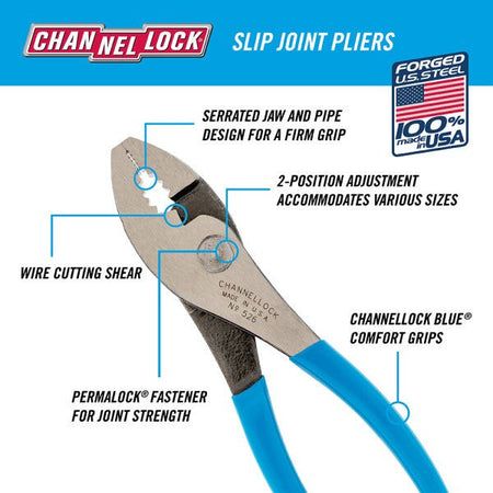 6.5" Channellock Slip Joint Plier - AAA Industrial Supply