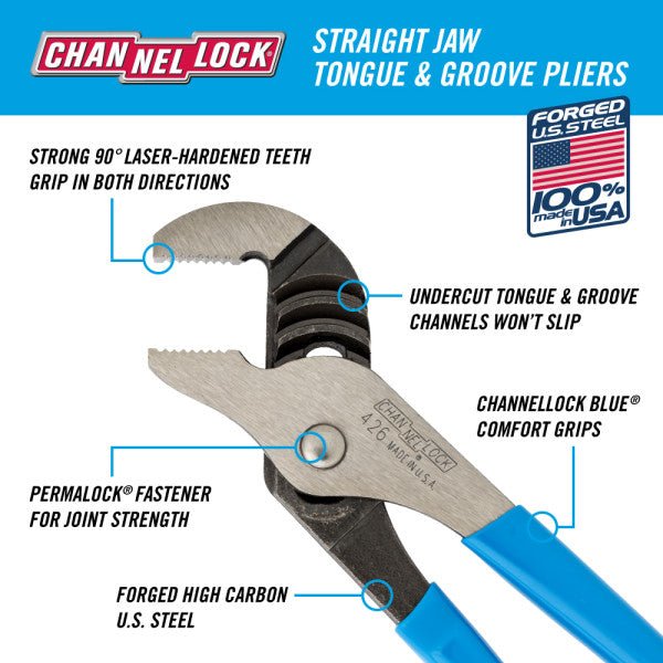 6.5" Channellock Tongue & Groove - AAA Industrial Supply