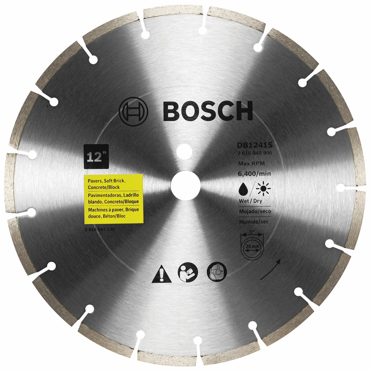 Bosch 12 In. Standard Segmented Rim Diamond Blade for Universal Rough Cuts
