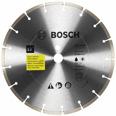 Bosch 12 In. Standard Segmented Rim Diamond Blade for Universal Rough Cuts