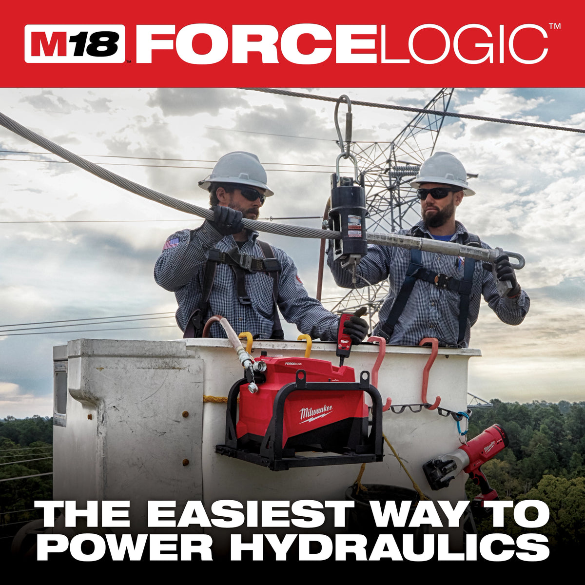 Milwaukee M18™ FORCE LOGIC™ 10,000psi Hydraulic Pump Kit