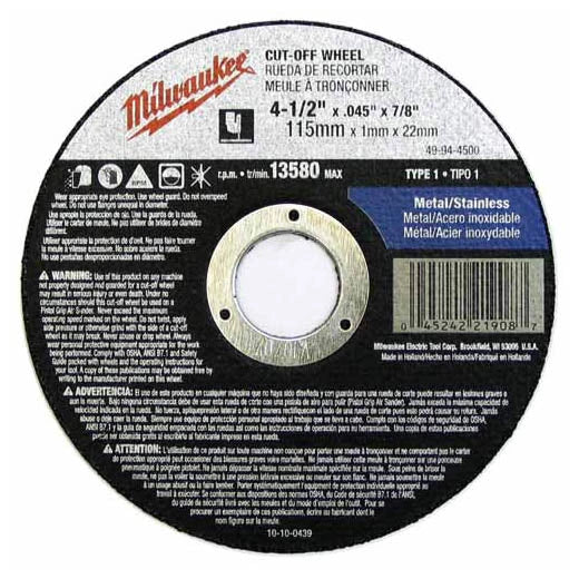 6" x .045" x 7/8" Cut-Off Wheel (Type 1)