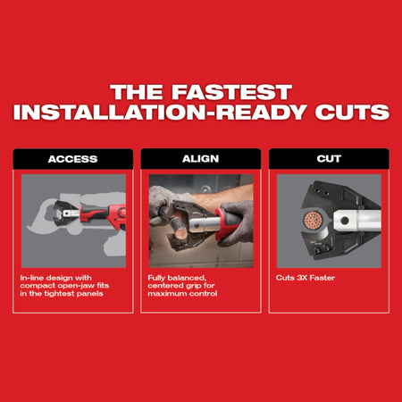 Milwaukee M18™ FORCE LOGIC™ Cable Cutter with 750 MCM Cu Jaws