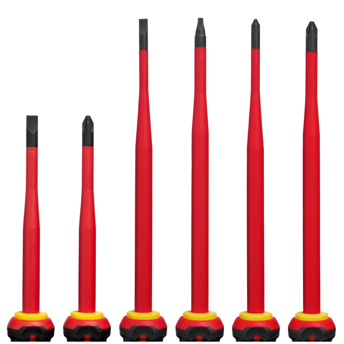6pc 1000V Insulated Slim Tip Screwdriver Set - AAA Industrial Supply