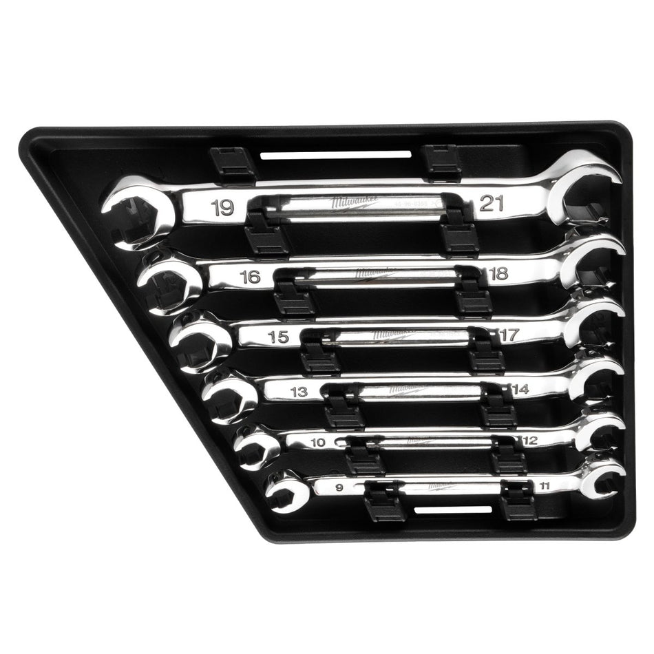 6pc Double End Flare Nut Wrench Set - Metric - AAA Industrial Supply