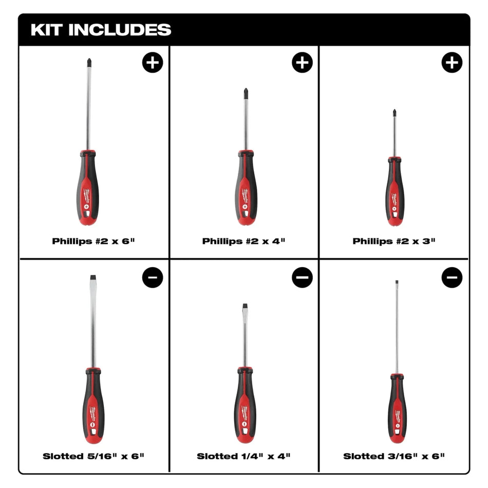 6pc Screwdriver Kit - AAA Industrial Supply