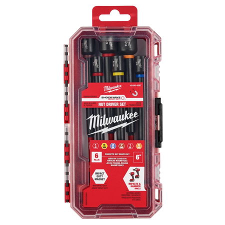 6PC SHOCKWAVE™ Impact Duty 6" Magnetic Nut Driver Set - AAA Industrial Supply