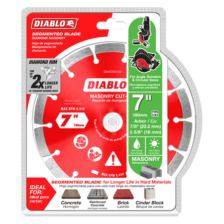 7" Diamond Segmented Masonry Cut - Off Blade - AAA Industrial Supply
