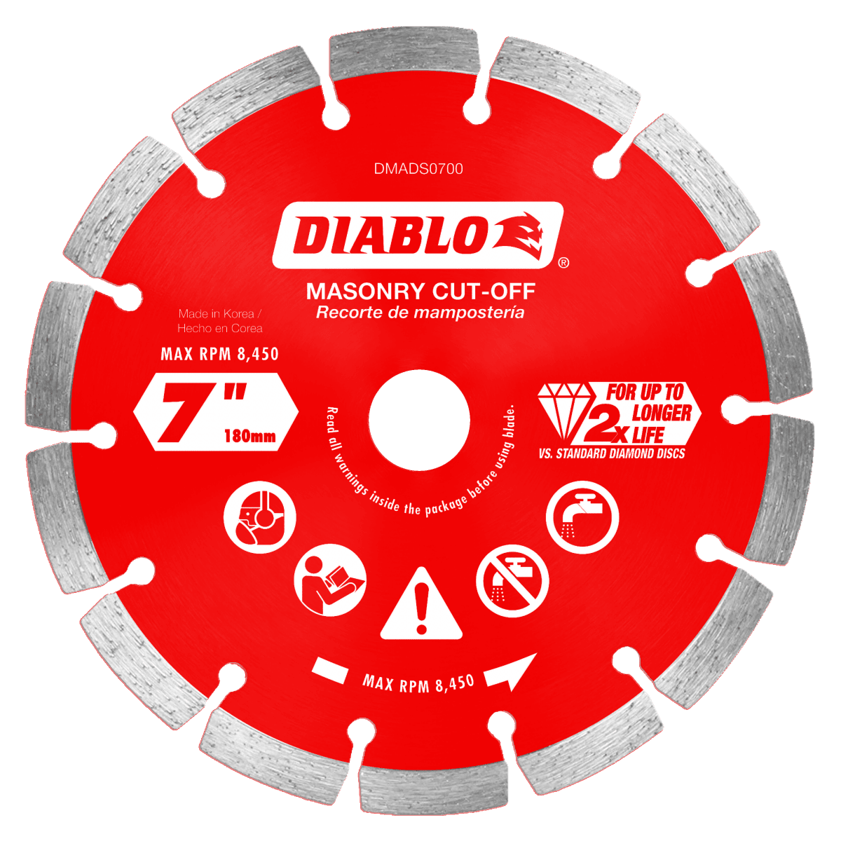 7" Diamond Segmented Masonry Cut - Off Blade - AAA Industrial Supply