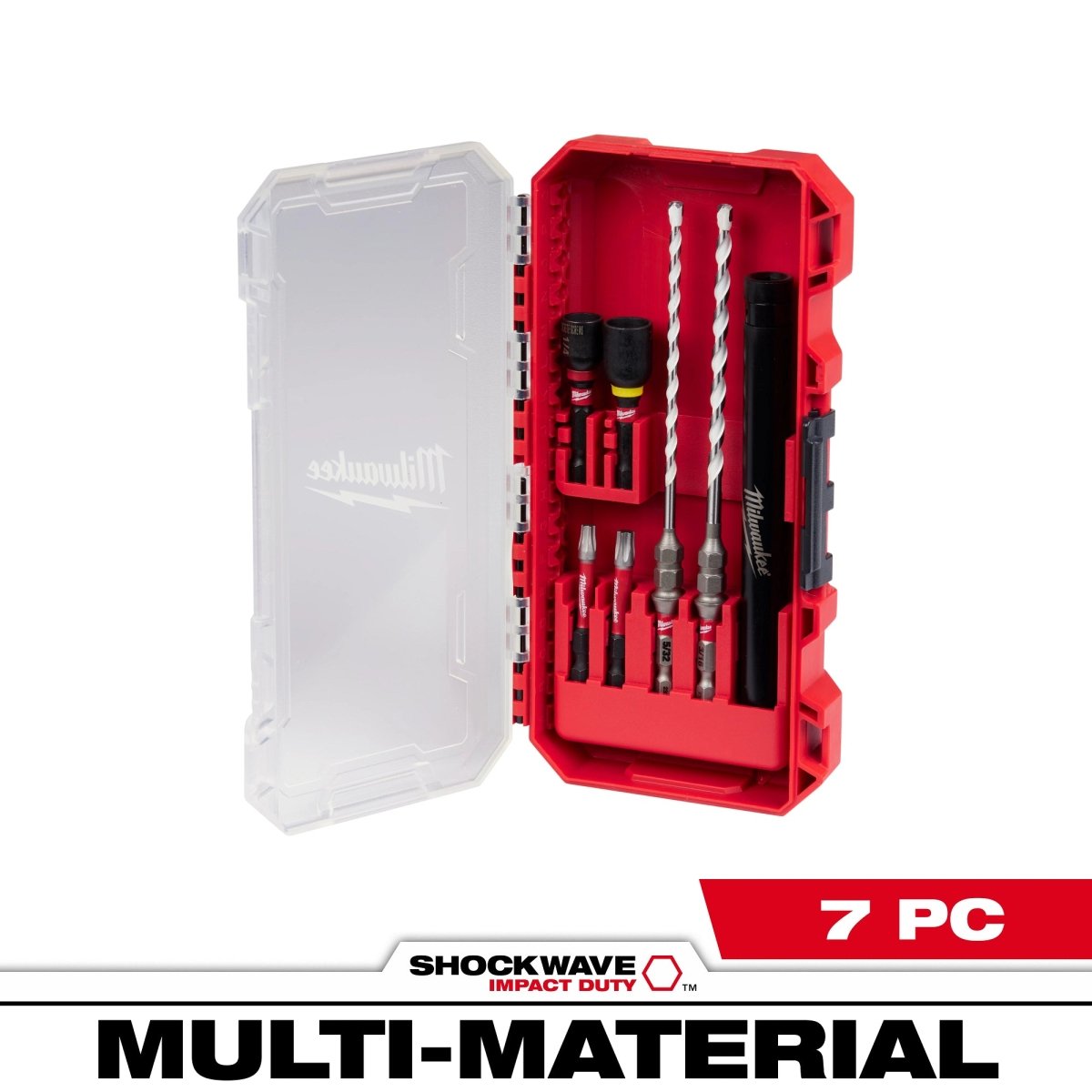 7 PC SHOCKWAVE™ Impact Duty Carbide Multi - Material Drill Bit Concrete Screw Install Set - AAA Industrial Supply