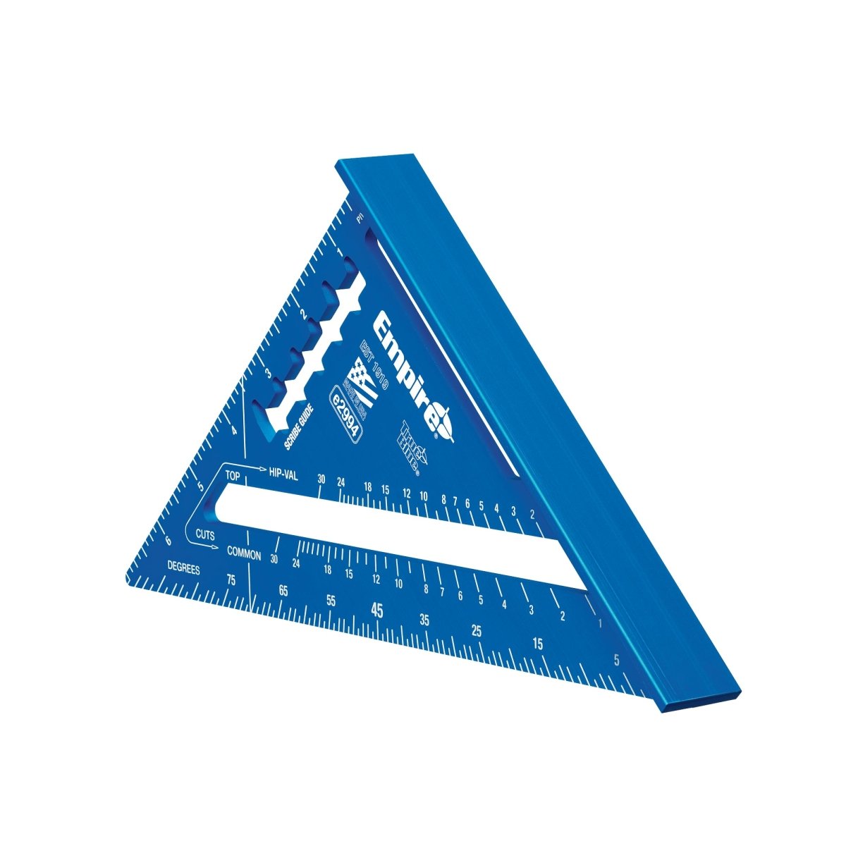 7" True Blue Laser Etched Rafter Square - AAA Industrial Supply
